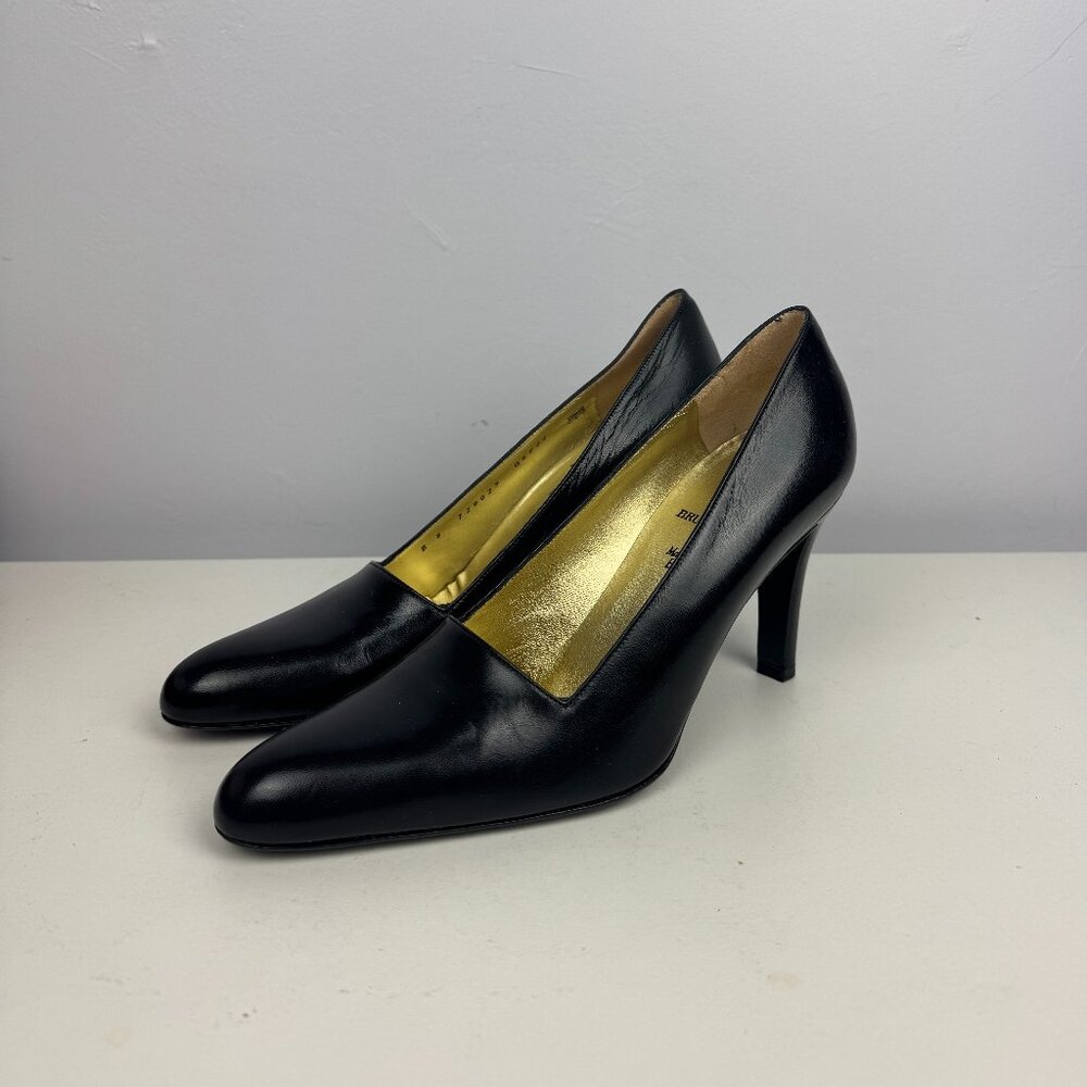 Vintage Bruno Magli Black Heels Size 8